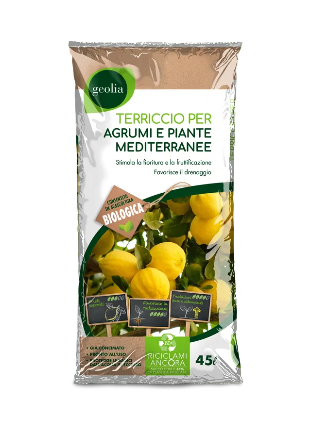 Terriccio GEOLIA pianta mediterranea 45L