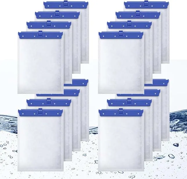 Esctabalt 16 Count Large Filter Cartridges Compatible with Whisper Bio Bag Filters, Large Aquarium Filter Cartridge for Whisper 20i 40i, IQ20/30/45/60, PF20/3…