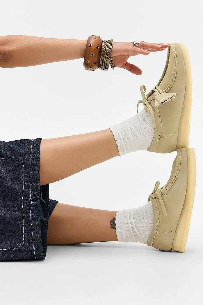 Scarpe Wallabee in Camoscio Maple Clarks Originals