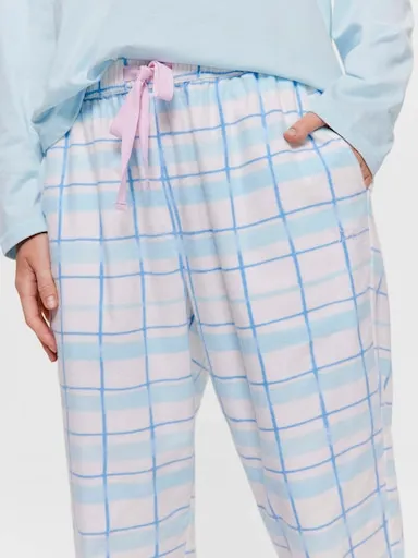 Painted Check 100% Cotton Flannelette Cuff Pj Pant