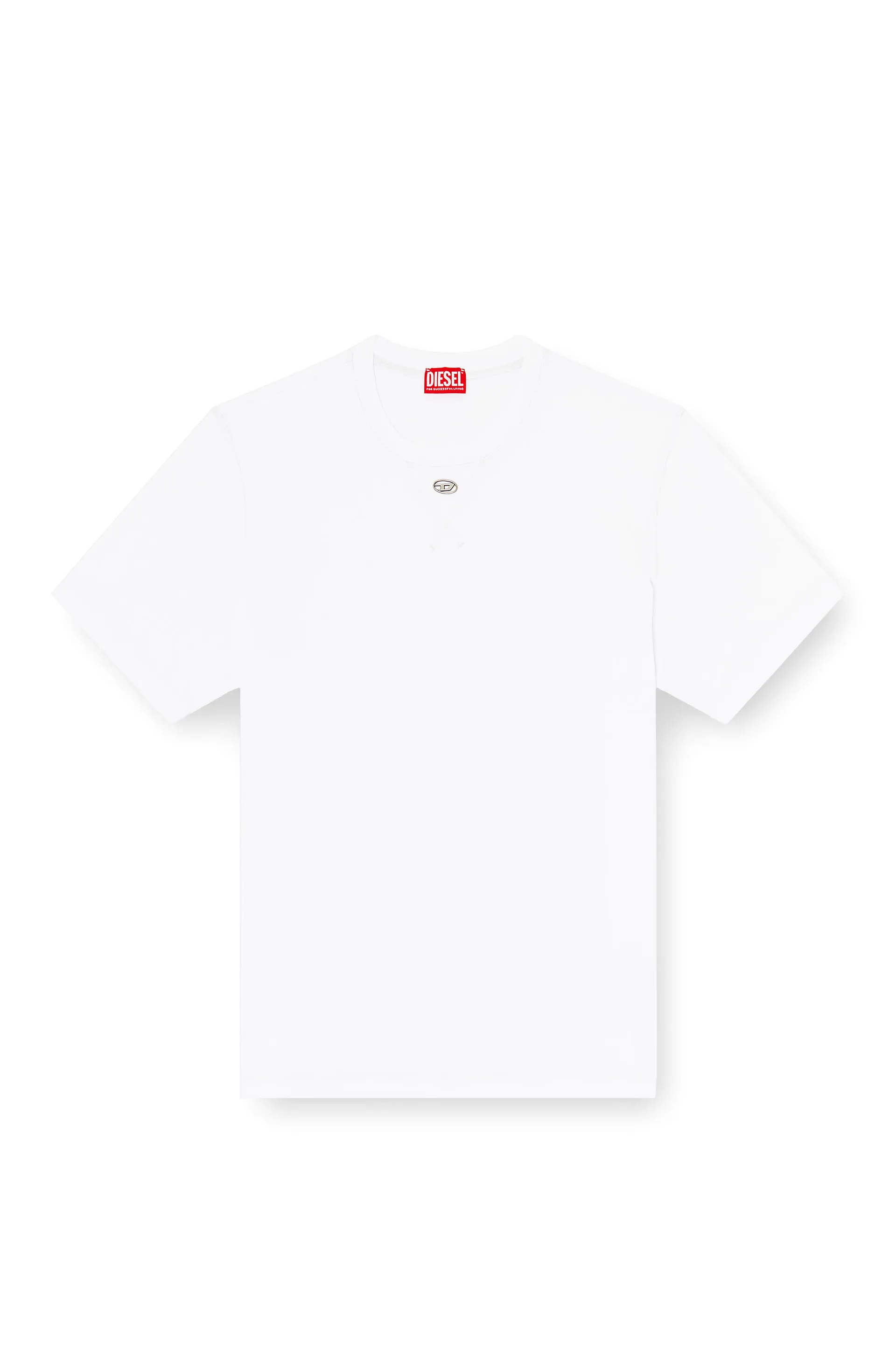 Regular T-shirt with crew neck and Oval D