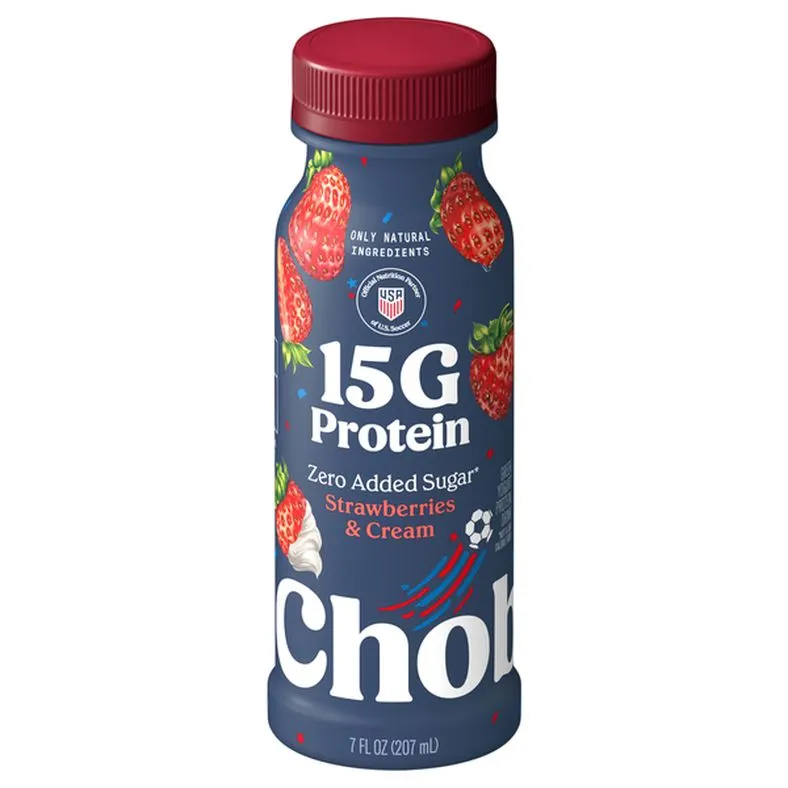 Chobani 15G Protein Strawberry Cream Drinkable Yogurt