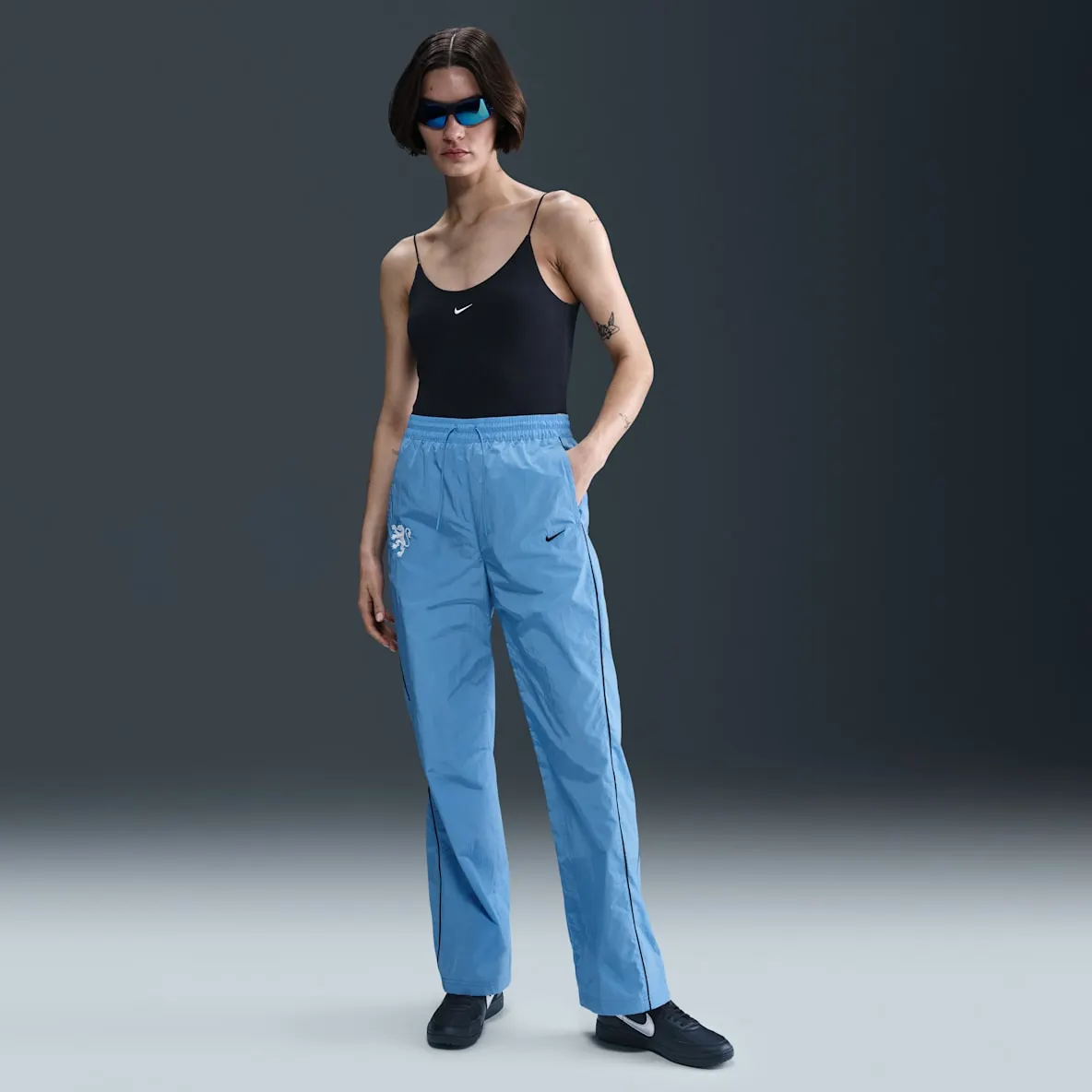 Nike Football vevd fotballbukse med høyt liv til dame