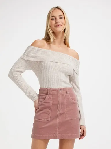 Just Jeans Tara Cord Utility Skirt