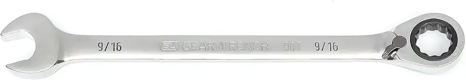 GEARWRENCH 90T 9/16" Reversible Ratcheting Combination Wrench - 86646, Large