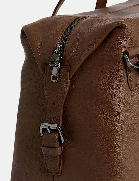 Casual Leather Weekend Bag