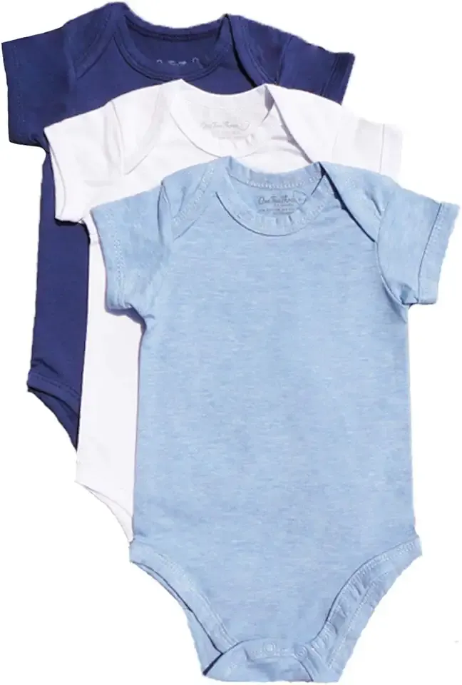 Baby Cotton Spandex short-sleeve bodysuits unisex boy girl