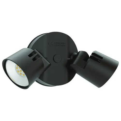 Lithonia Lighting® Dark Bronze LED Switch-Operated Dual-Head Outdoor Security Flood Light