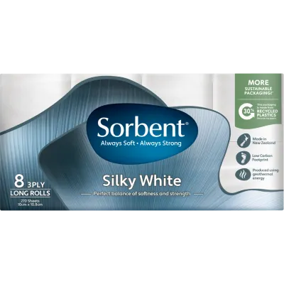 Sorbent Toilet Tissue Long Roll 8s