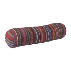 Bolster kussen Mexican - paars - 15x50 cm