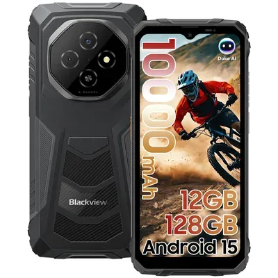 2025 Blackview FORT1 Robustes Outdoor Handy 12GB+128GB, 6,56" HD+ IPS, Android 15, 10000mAh, 18W, NFC, 5W-OTG-Rückladeunterstützung