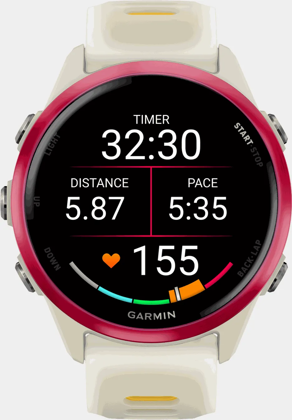 Forerunner 570, 42MM, multisportklokke, smartklokke - Hvit