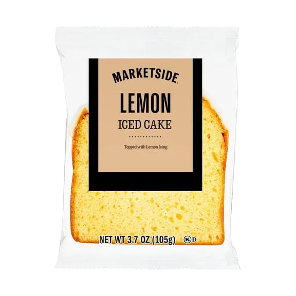 Marketside Individually Wrapped Iced Lemon Cake, 3.7 oz, 1 Count $1.87 50.5 ¢/oz