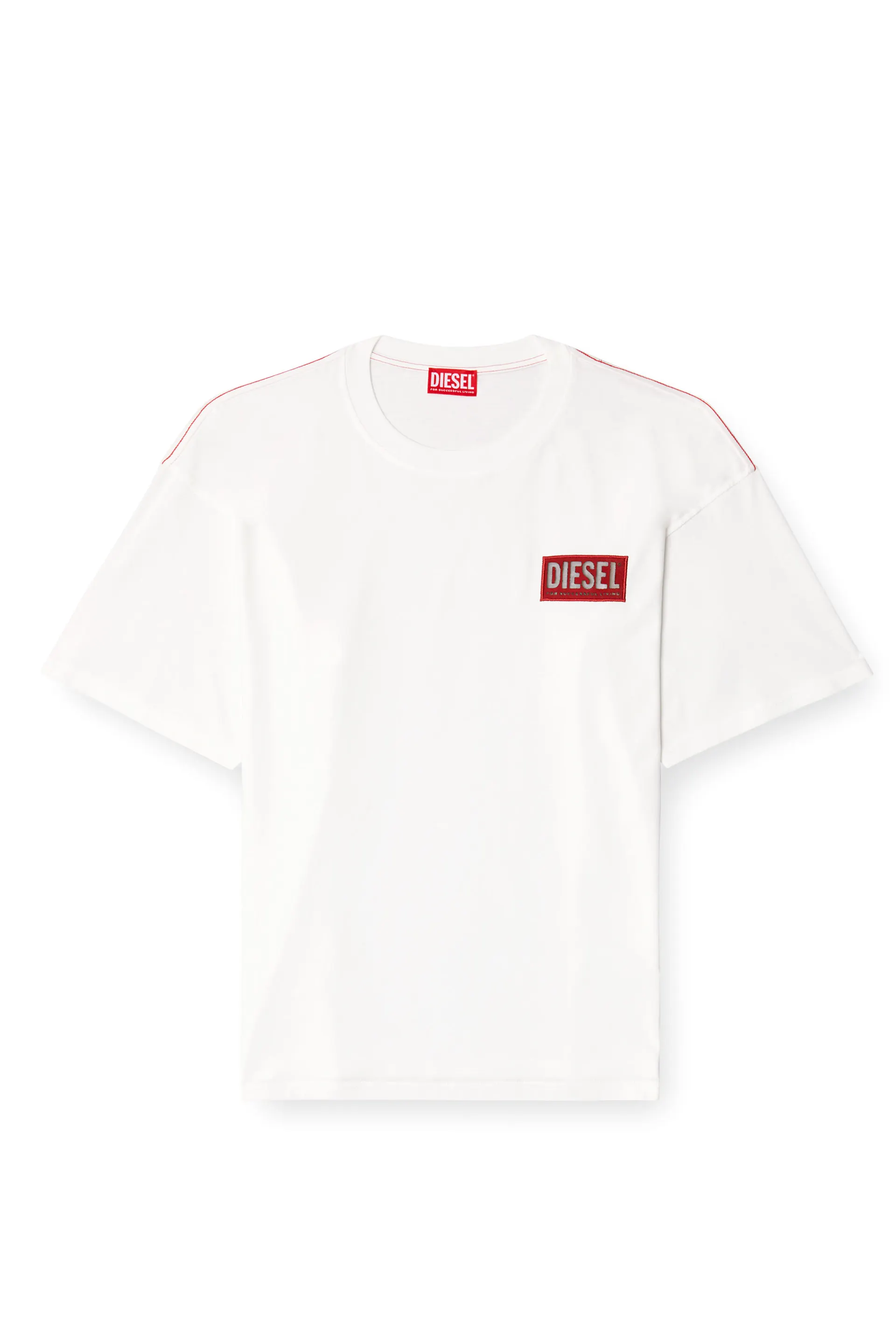 T-shirt with logo patch