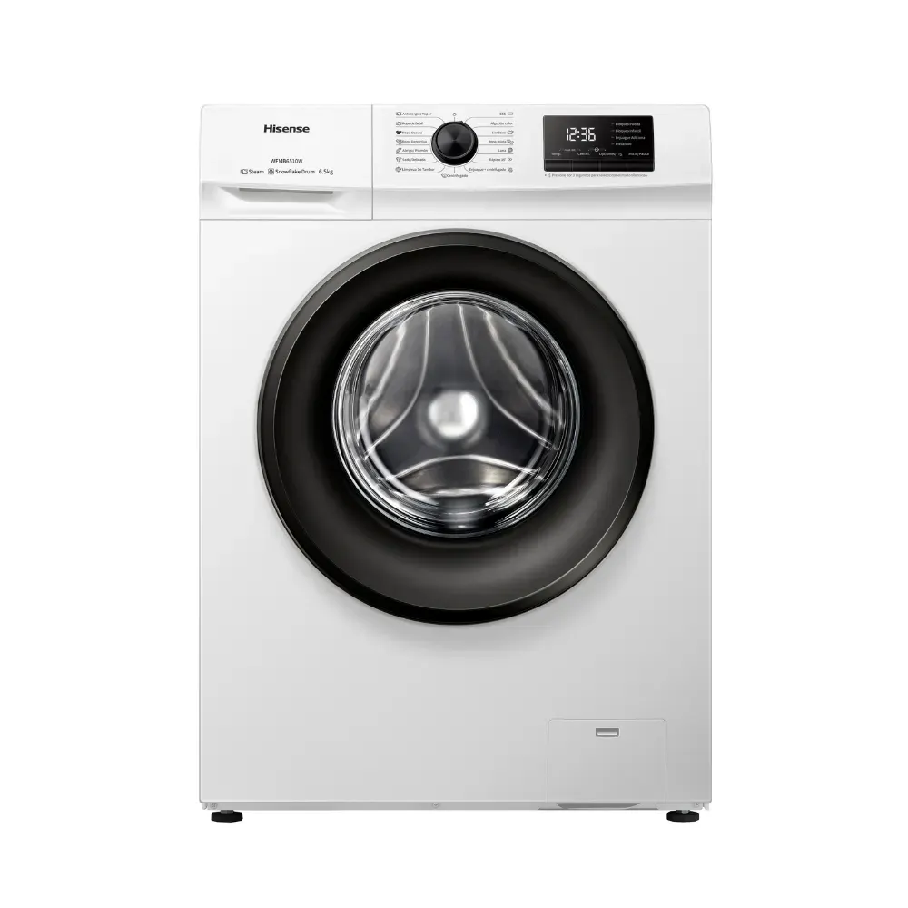 Lavarropas Hisense WFMB6510W 6.5 kg 800 RPM Blanco