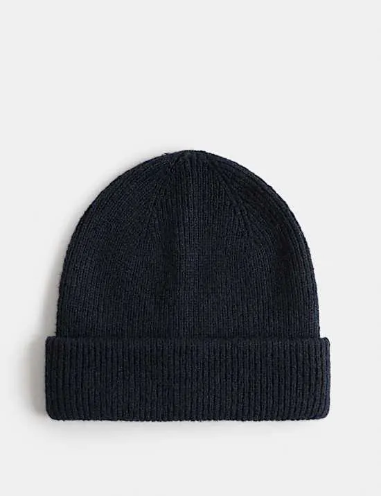 Rippenstrick-Beanie