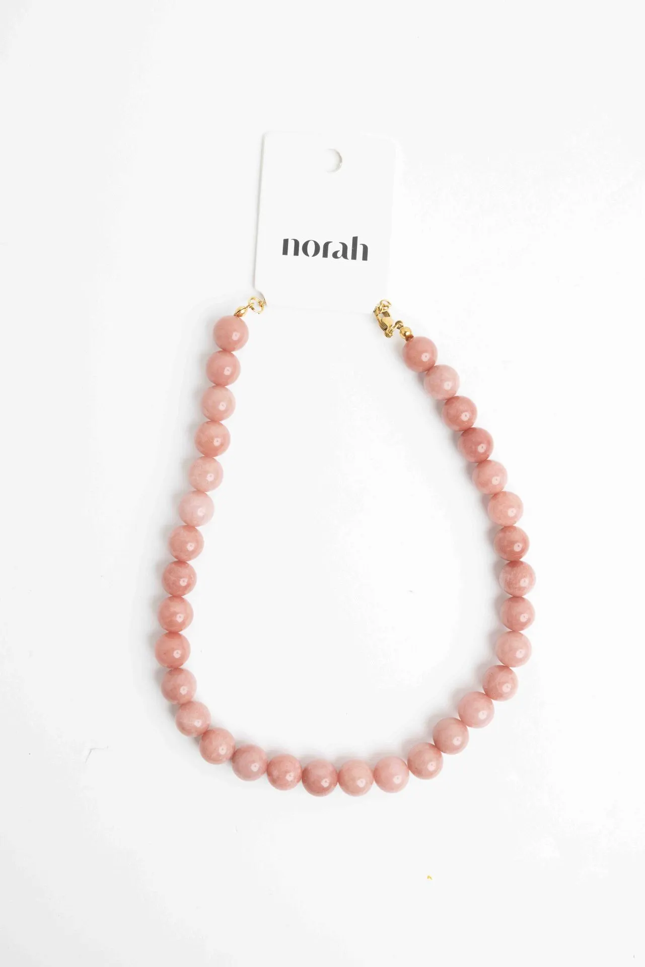 Koraalkleurige kralenketting