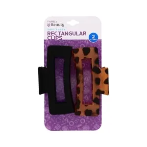 Family Beauty Assorted Soft Touch Rectangular Clips, 2-ct. Pack