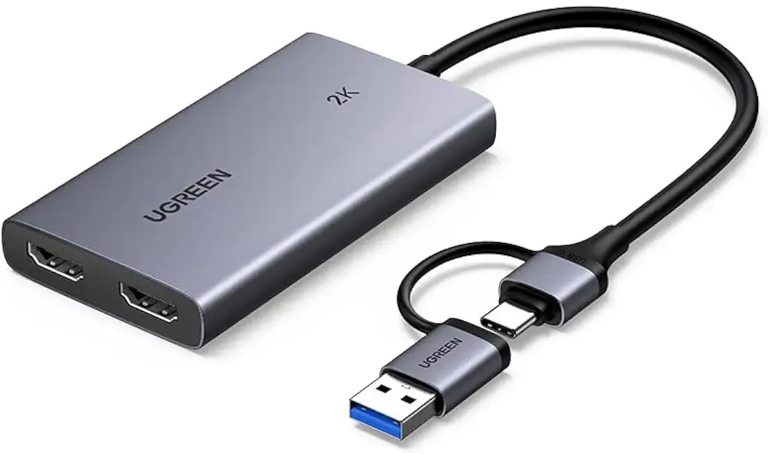 UGREEN 4K@30Hz Loop Out HDMI Capture Card for 2K 30FPS 1080P 60FPS USB 3.0 | 2K@30Hz Record for Video Capture Card for Streaming Gaming with Low Latency Compatible with Switch 2 PS5 Xbox PC Mac
