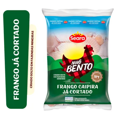 frango caipira nhô bento congelado cortado kg