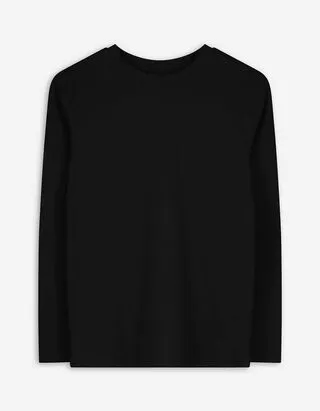 Maglia a manica lunga - Cotone - nero