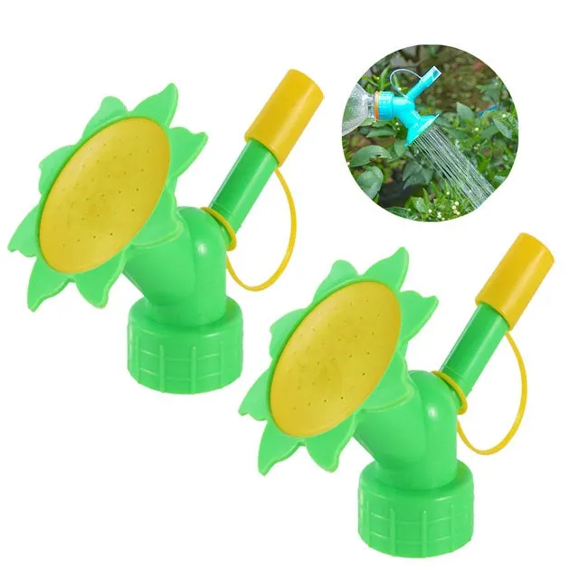 2 Pezzi ugello per irrigazione da giardino esistente 2 in 1 per girasoli, annaffiatoio, strumenti per l'irrigazione di piante grasse - verde