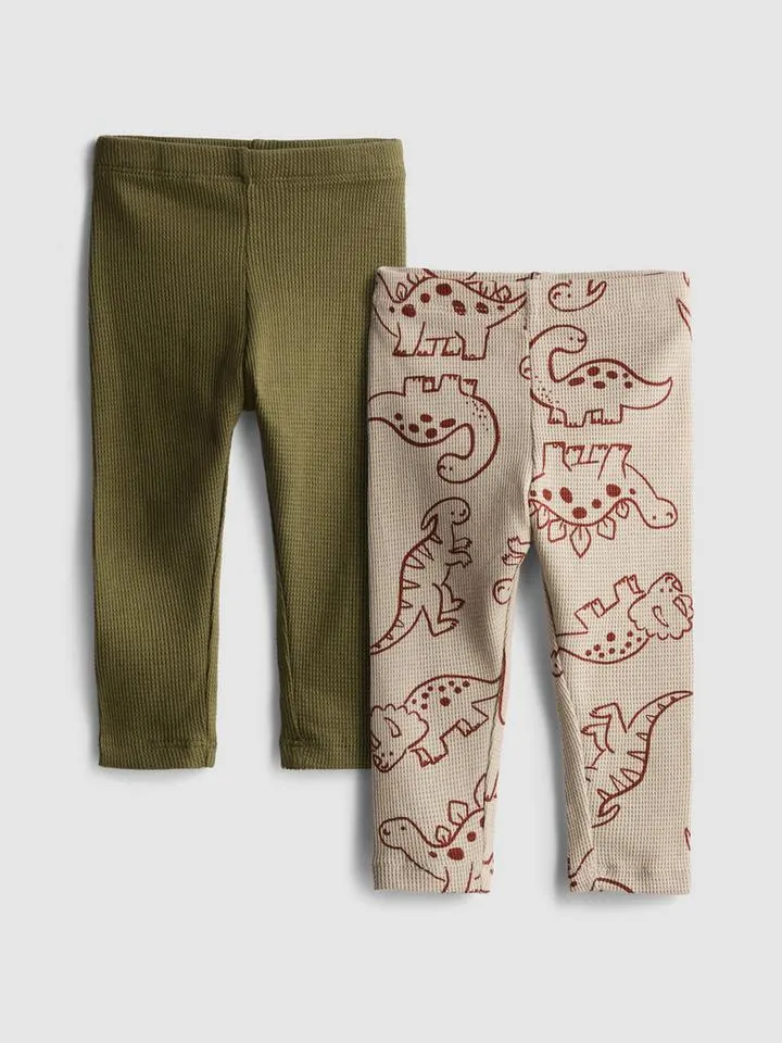 0-36 mois | Lot de 2 leggings texturés