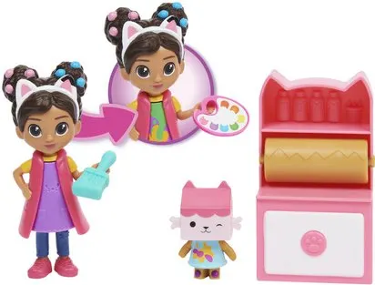 GABBY ET LA MAISON MAGIQUE - PACK 2 FIGURINES ET ACCESSOIRES STUDIO D'ART