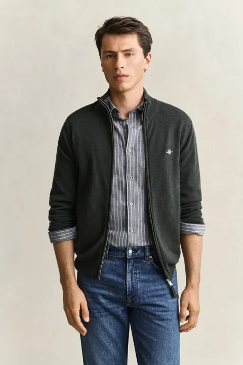 Lammeull zip cardigan
