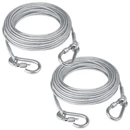 ZOOMIES 9m Dog Lead with Metal Dual Fix Buckle - 2 Pack