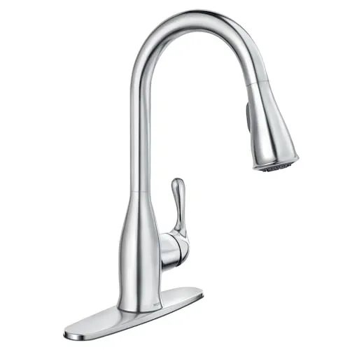 Kaden Pull Down Kitchen Faucet/Tap in Chrome (Deckplate Included)