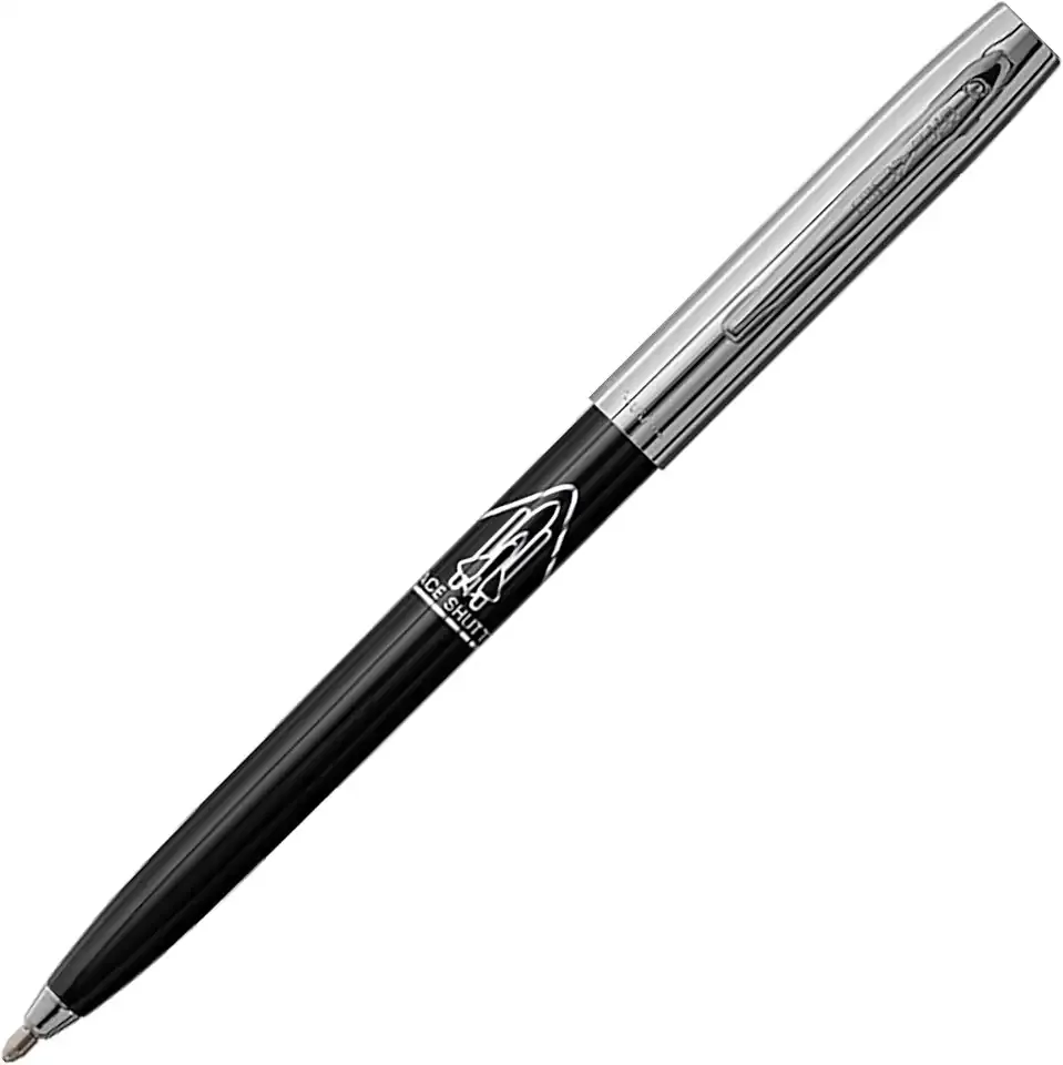 Fisher Space Pen Cap-O-Matic Space Pen, Space Shuttle Imprint, Ballpoint, Black Ink