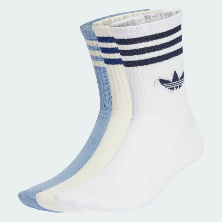 3-Stripes Crew Sokker, 3 par