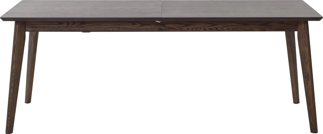 Lucca spisebord 200-300 x 95 cm m/uttrekk, brun eikefiner