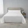 Juego de Sábanas Premium Extrasuave con Ribete Blanco 150cm Fusion Home