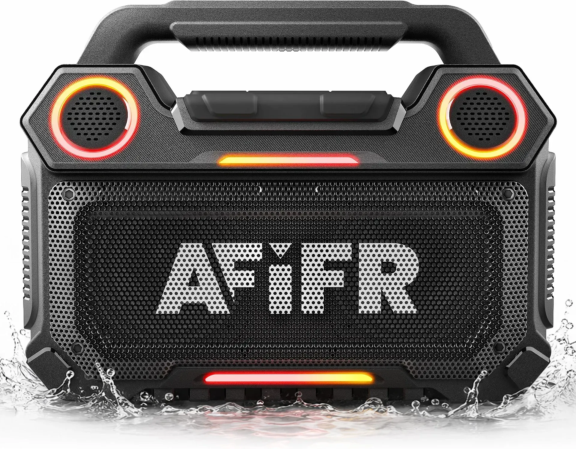 Outdoor Bluetooth Speaker 160W: IP67 Waterproof, 24H, TWS | Rugged portable speaker with deep bass, LED lights, TWS pairing for parties, beach, travel, camping, garage