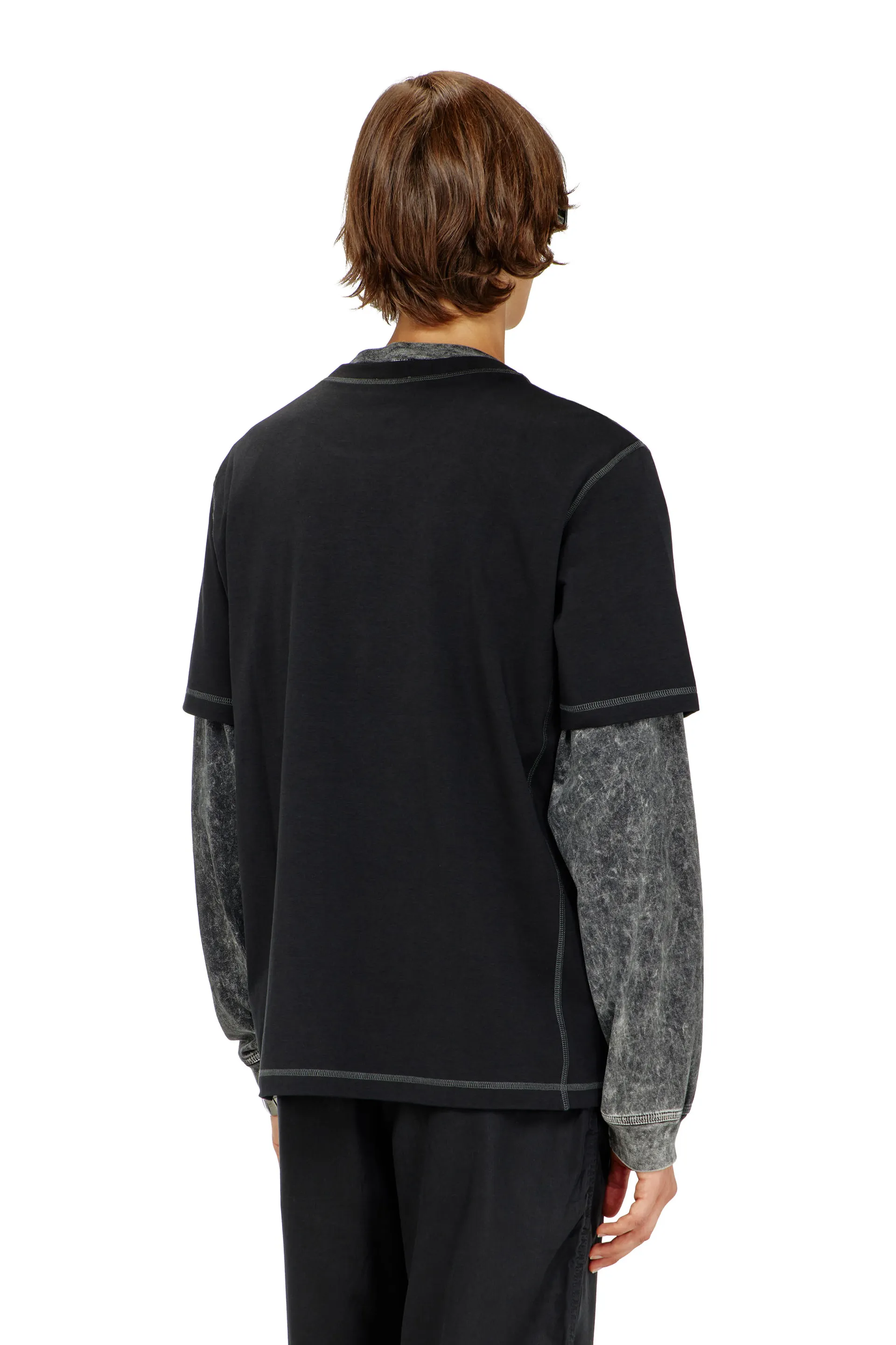 Regular T-shirt with crew neck and Oval D