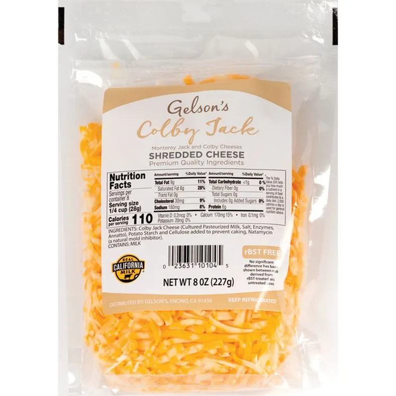 Gelson's Colby Jack Cheese Shreds