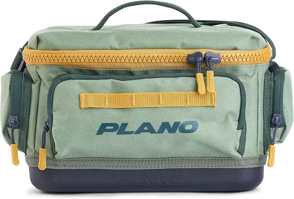 Plano Weekend 3500 Tackle Bag, Cutting-Edge Fishing Tackle Bag, Molded Waterproof Base, Spacious Storage, Die Cut Tool Sleeves, Daisy Chain Attachment Points