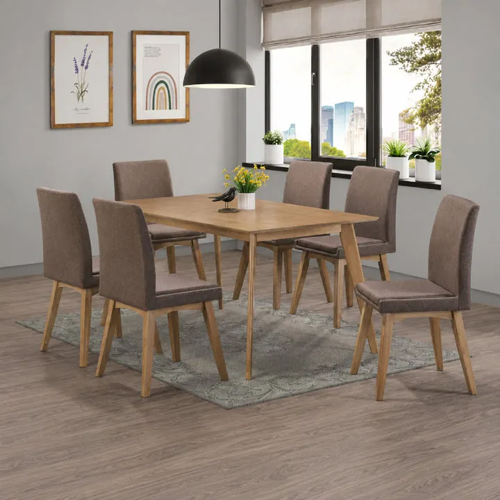 Opus (7-Piece) Dining Table Set by Best Home - Brown