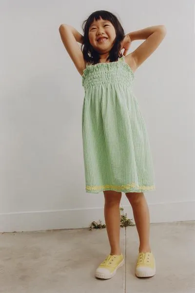 MULTICOLOURED RICK RACK DRESS