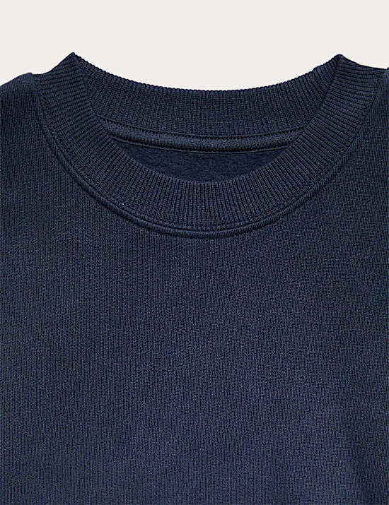 2er-Pack einfarbige Sweatshirts mit hohem Baumwollanteil (6–16 Jahre)