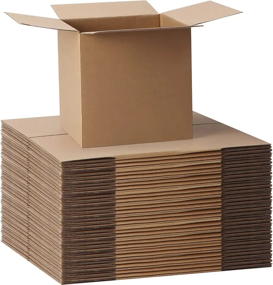 CRUGLA 40 Packs Shipping Boxes 6x6x6, Corrugated Cardboard Brown Mailing Box Bulk for Packing