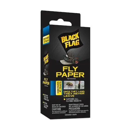 Fly Paper Indoor/Outdoor Glue Glue Insect Trap 4 -Pack