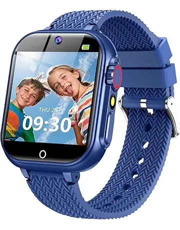 wepfum Boys Toys Kids Watch Toys Gifts for 5-12 Years Old Smart Watch Puzzle Games HD Touch Screen Video Camera Music Player Pedometer Flashlight - 12/24 hr Mode - Christmas Birthday Gift for Boys