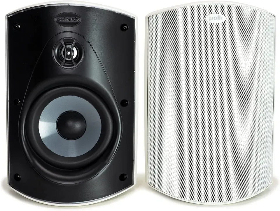 Polk Audio Atrium 5 Outdoor Speakers with Powerful Bass (Pair, White)
