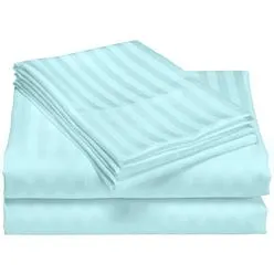 Home Sweet Home Dreams Inc 1200 Thread Count 100% Cotton Hotel Stripe Sheet Set