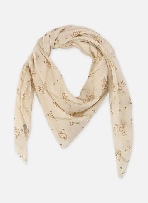 Sjaals Pctasselo Square Scarf Fc dames beige