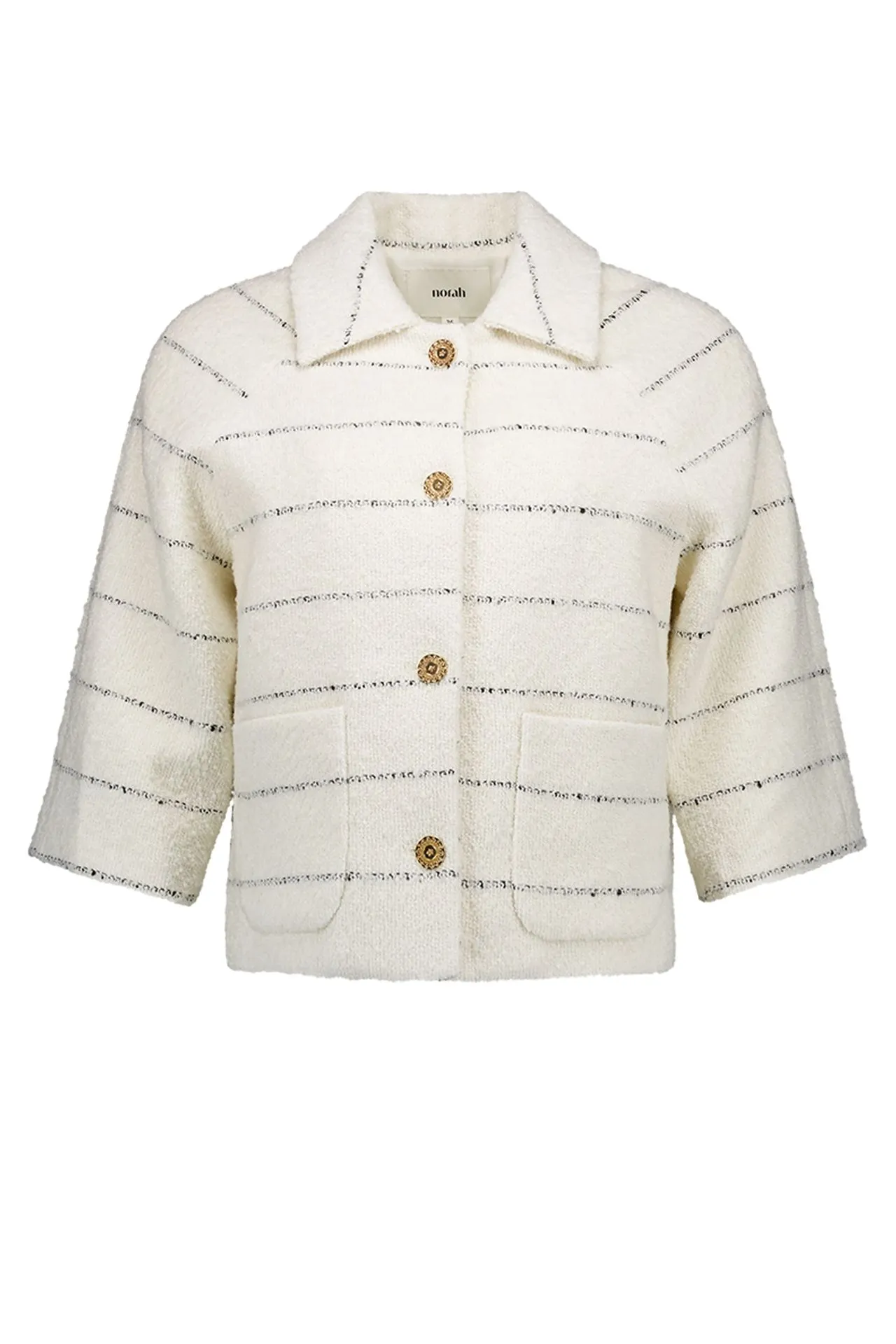 Ecru jasje met strepen