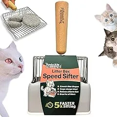 Sprinkle & Sweep Metal Cat Litter Scoop - He…
